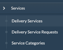 The Traffic Portal 'Services' Menu